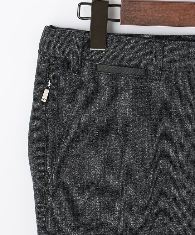 JOSEPH ABBOUD 【キングサイズ・ウエストも伸びる】オーガニックストレッチムリネピケ パンツ ライトグレー系