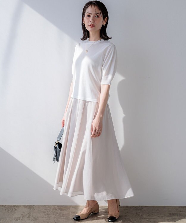 組曲 S 【先行予約】カラーボイル スカート エクリュ系