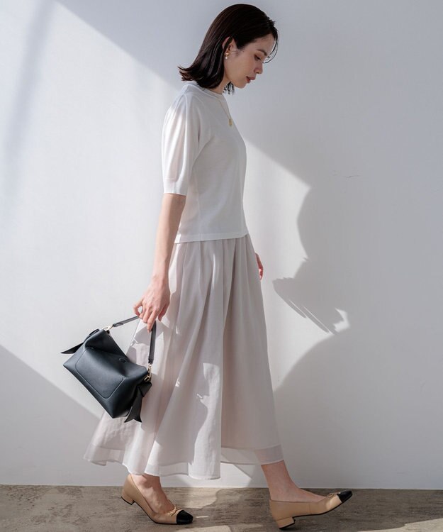 組曲 S 【先行予約】カラーボイル スカート エクリュ系