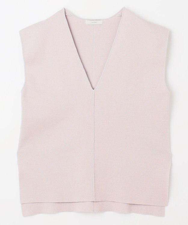 ANY 【洗濯機可】Ｖネックニットベスト サンドベージュ