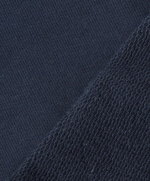 J.PRESS MEN 【J.PRESS ORIGINALS】Supima Recycle French Terry Logo Sweat Zip-Shirts ネイビー系