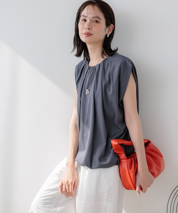 組曲 L 【先行予約・WEB限定】サマージャージーバルーンシルエット カットソー グレー系