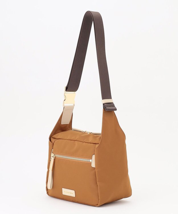 LA BAGAGERIE メタルバックル　ボックスショルダー　SSサイズ チョコ