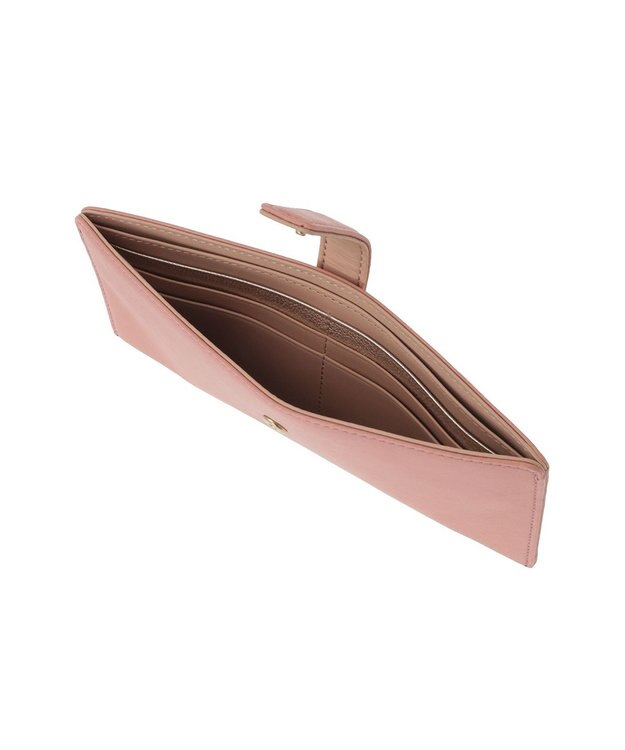 genten 【福財布】アルモニア 薄マチ長財布 モーブピンク