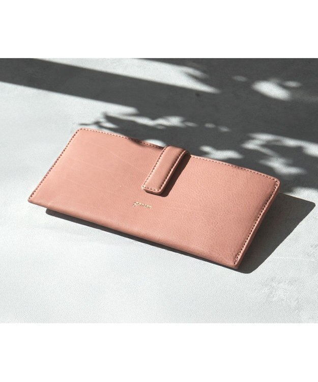 genten 【福財布】アルモニア 薄マチ長財布 モーブピンク