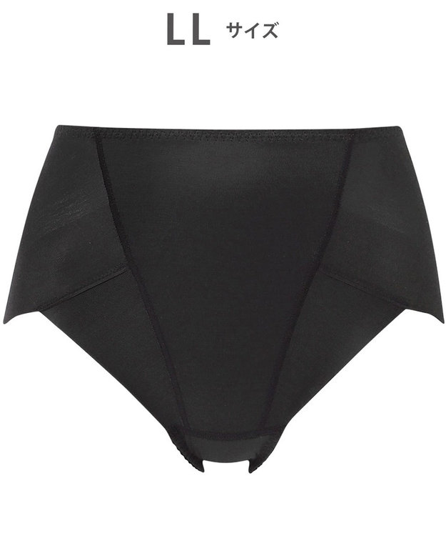 Wing 美尻も叶える補整ショーツ 【Pパンツ】 はきこみ丈ふかめ KJ4200 ウイング／ワコール ブラック