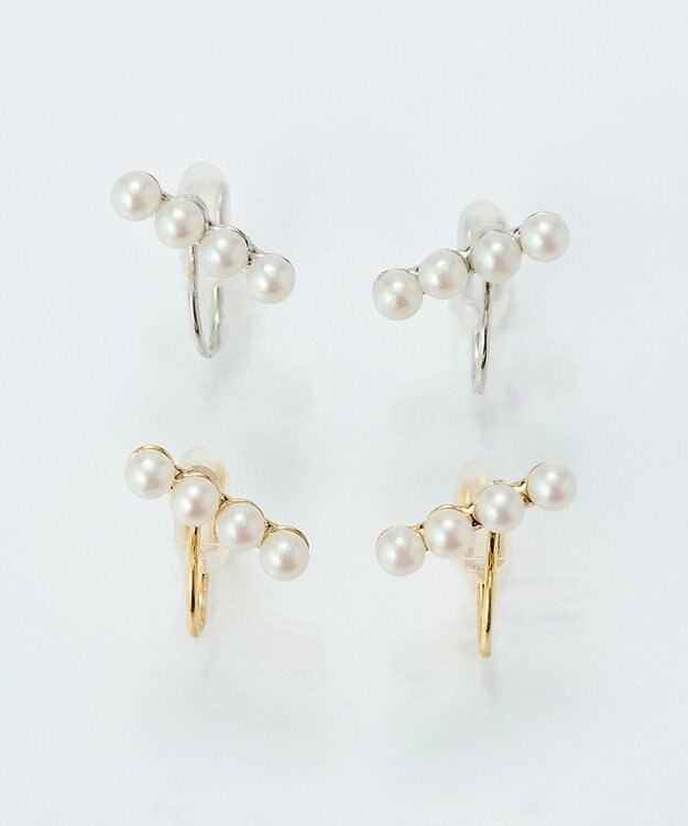 Phoebe 【痛くないシリーズ/金属アレルギー対応】バランスパールライトフィットイヤリング　シルバー シルバー