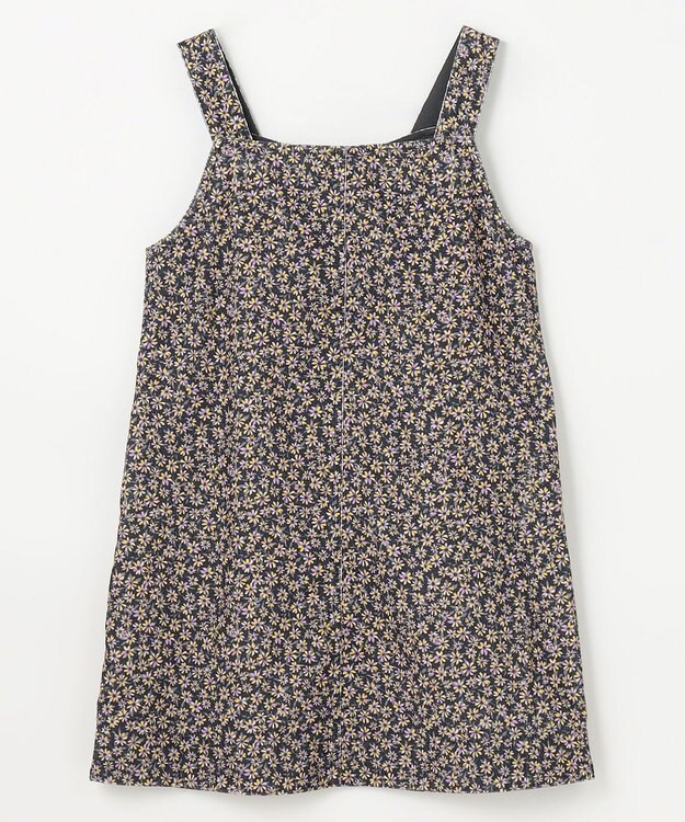 組曲 KIDS 【150-160㎝】モノトーンフラワーコーデュロイ ワンピース ブラック系5