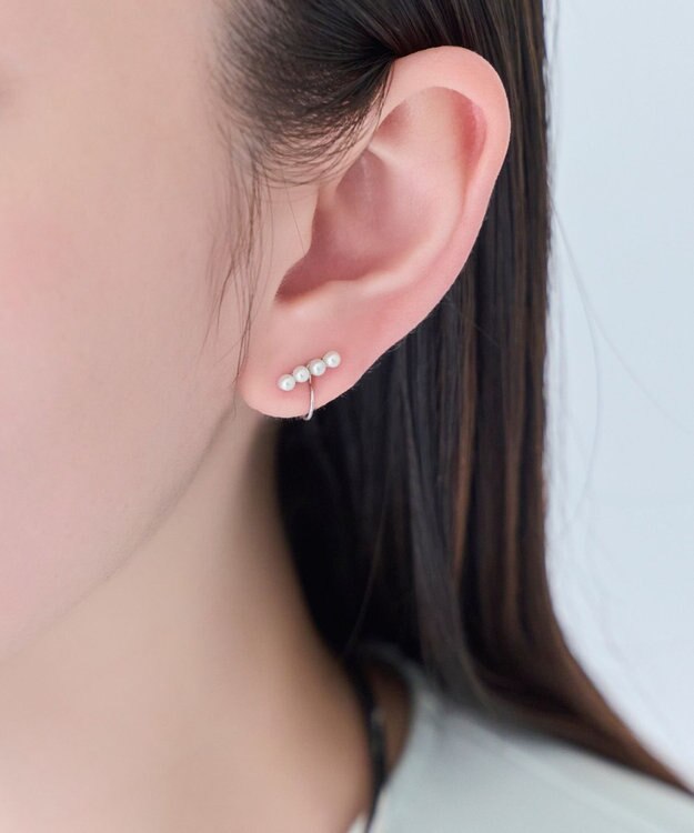 Phoebe 【痛くないシリーズ/金属アレルギー対応】バランスパールライトフィットイヤリング　シルバー シルバー