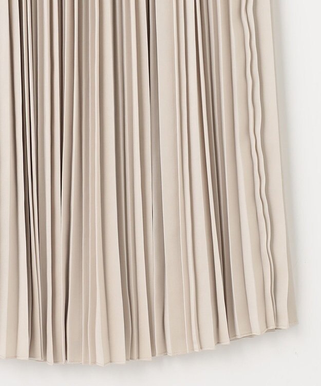 ANY L 【ウエストゴム】プリーツスカート ベージュ