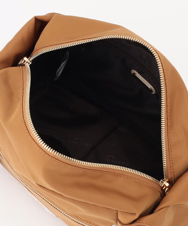 LA BAGAGERIE メタルバックル　ボックスショルダー　SSサイズ チョコ