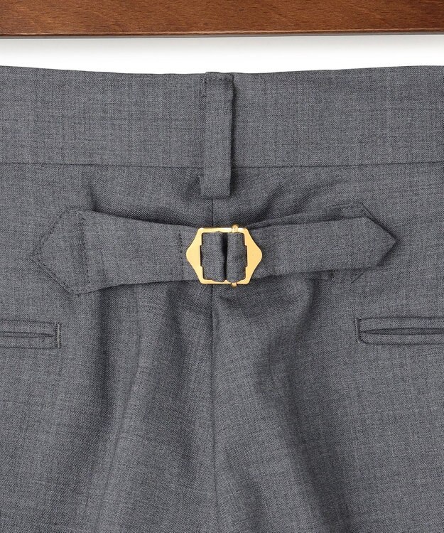 J.PRESS MEN 【J.PRESS ORIGINALS】PEPPIN MERINO TROPICAL PIPED STEM TROUSERS / JAPAN MADE ライトグレー系