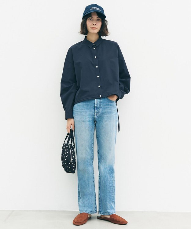 UNFILO L 【WEB限定カラー】ドロスト イージーケアシャツ [WEB限定]ネイビー