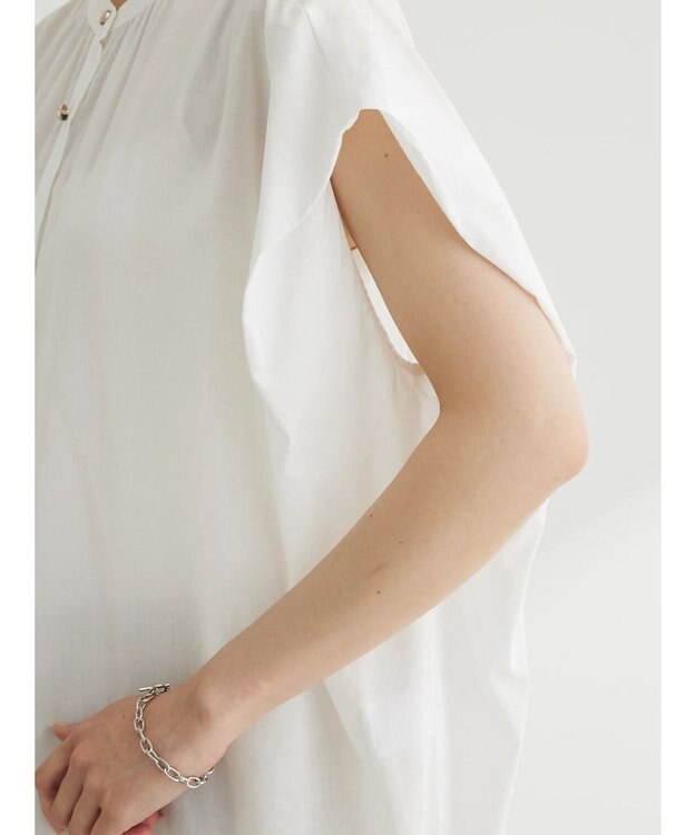 Green Parks ・ＥＬＥＮＣＡＲＥ　ＤＵＥバンドカラーノースリチュニック Off White