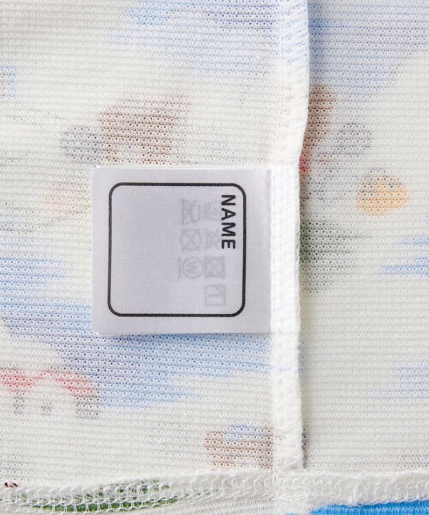 MIKI HOUSE HOT BISCUITS 【80-120cm】 リゾートビーンズ 腹巻き付き タック天竺素材 半袖パジャマ マルチカラー