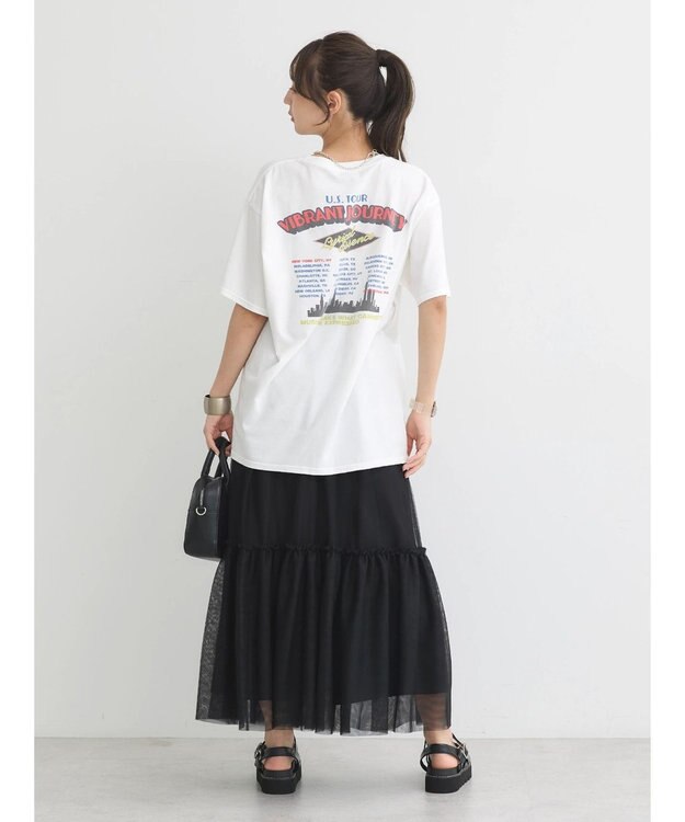 earth music&ecology Ｍｕｌｔｉｗａｙチュールスカート Black