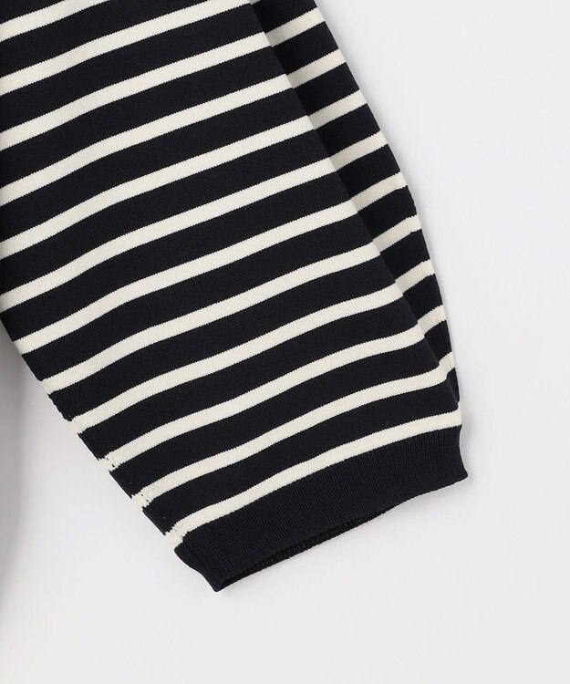 組曲 S 【先行予約・WEB限定】クリアストレッチビジューレーン6分袖 ニット ブラック系2