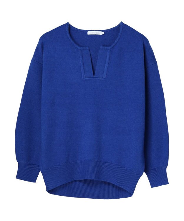 AMERICAN HOLIC バイパチスキッパーニットプルオーバー Blue
