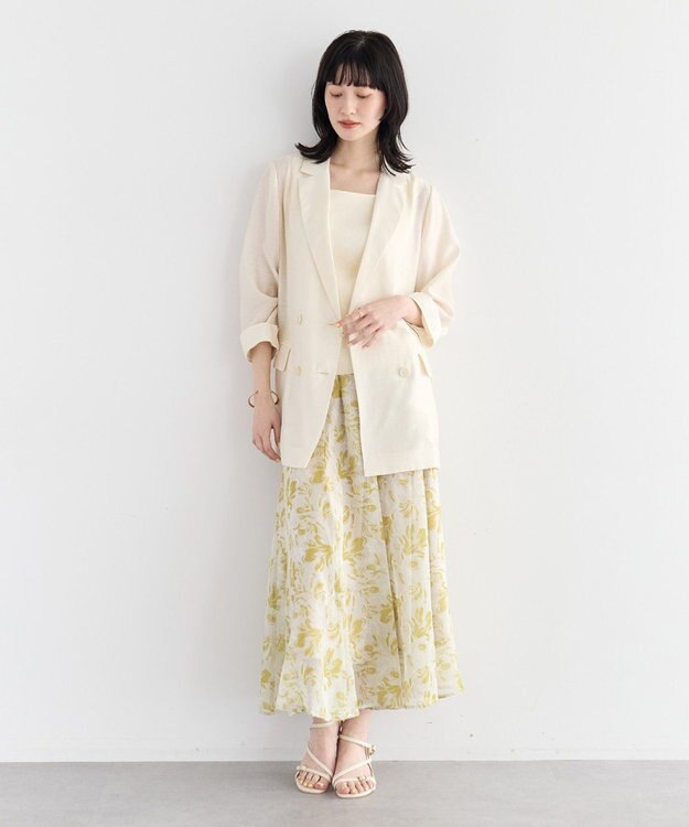 YECCA VECCA シアーテーラードジャケット Ivory