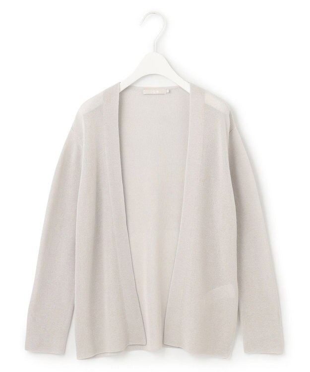 ICB L 【洗える】 コットンアセテート カーディガン トープ系