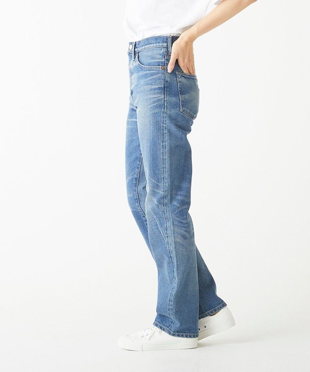 caqu modern straight レギュラーストレートデニムパンツ USED WASH 3years
