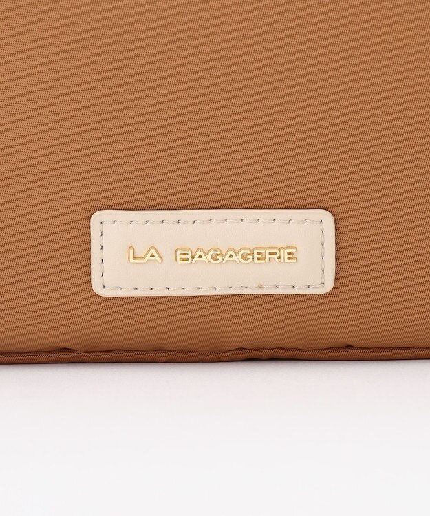 LA BAGAGERIE メタルバックル　ボックスショルダー　SSサイズ チョコ