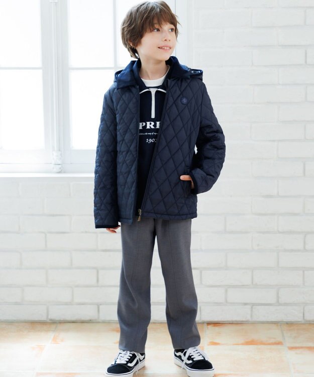 J.PRESS KIDS 【140-170cm】ボーダーミックス カットソー ネイビー系1