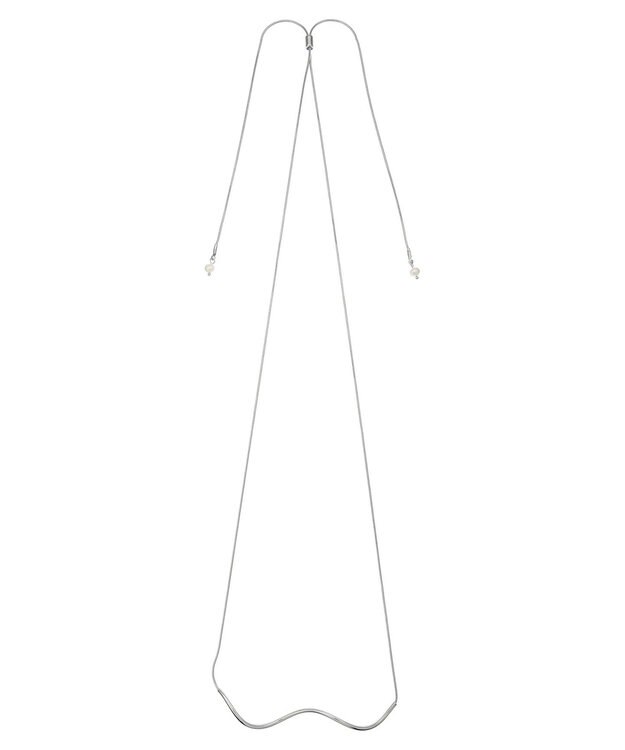 Green Parks ｅｖｅｒｙ　ｗａｌｋ．　淡水パールスライドネックレス Silver