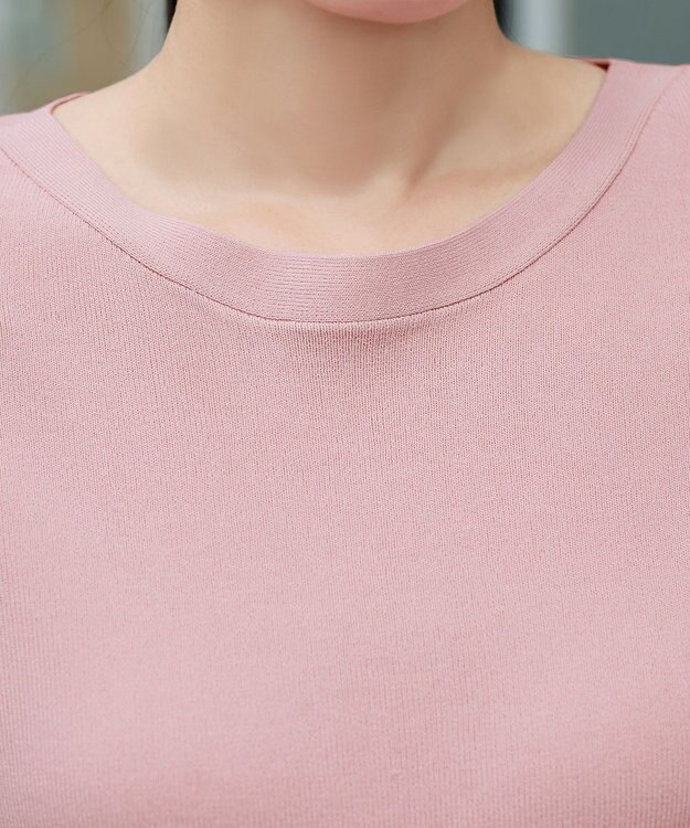 Tiaclasse L フレンチニットプルオーバー ピンク