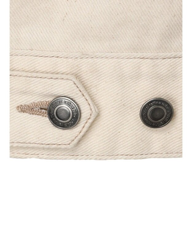 Green Parks ノーカラーカツラギジャケット Ecru