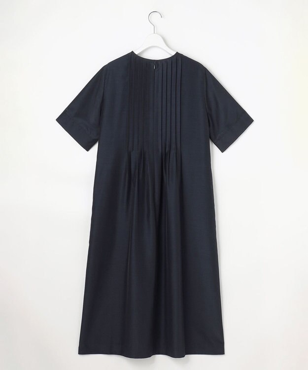 J.PRESS LADIES L エアリースパンボイル ワンピース ネイビー系