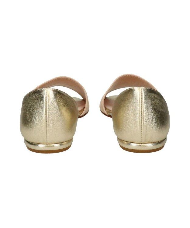 INTER-CHAUSSURES 【INTER-CHAUSSURES】異素材コンビオープントウパンプス ベージュコンビ