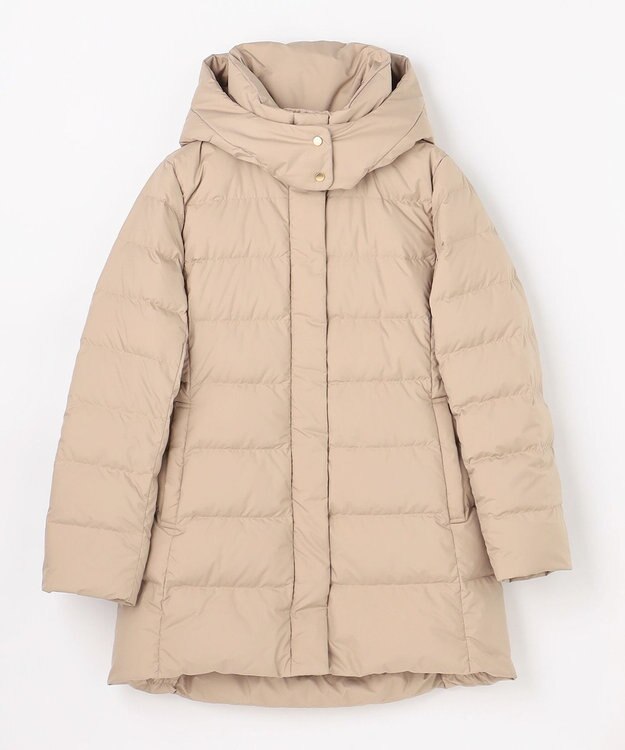 ANY L 【フード取り外し可能】楽映えリッチロング丈ダウン ベージュ