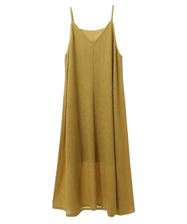 Green Parks BEST PRICE 表面感カットキャミワンピース Yellow
