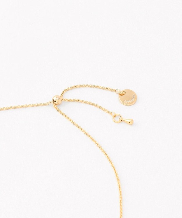 J.PRESS LADIES 【リバーシブル】エポバー ネックレス ケシゴールド×ベージュ系