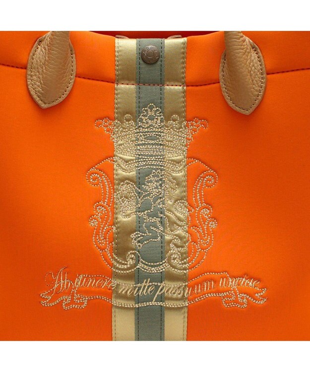 A.D.M.J. 【魔法の様に軽い】イタリアンファブリック/マジックライト/センターリボントートM マンゴー