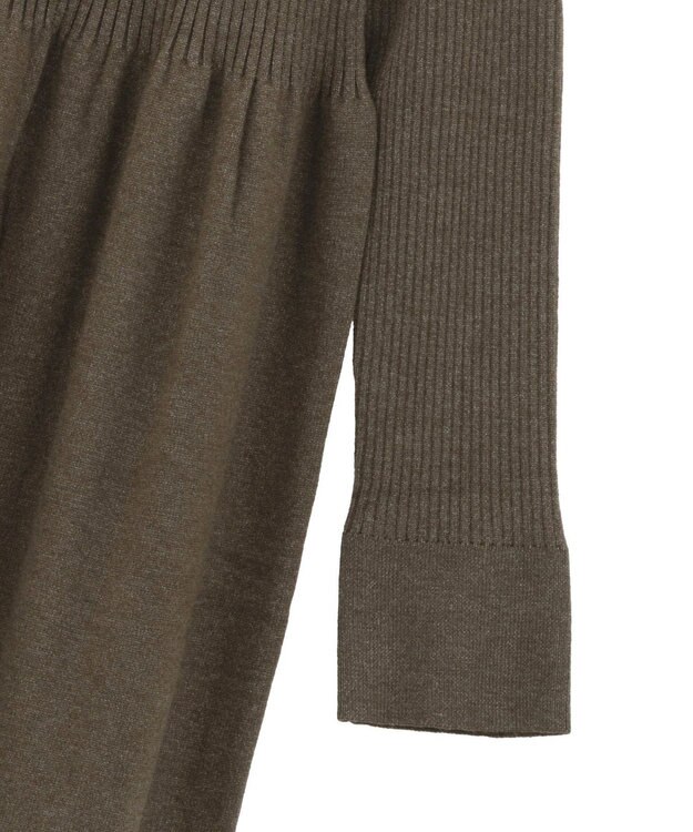 CRAFT STANDARD BOUTIQUE カットアウトニットワンピース Khaki