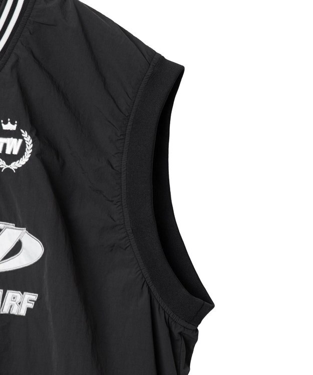 WEGO ナイロンVネックベスト ブラック