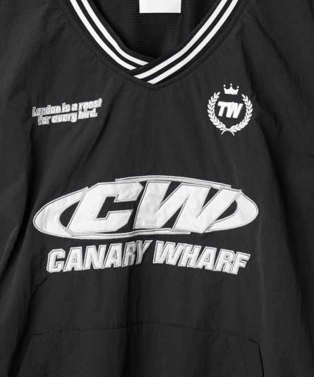 WEGO ナイロンVネックベスト ブラック