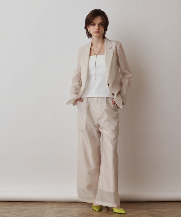 GRACE CONTINENTAL ブライトシアージャケット キナリ