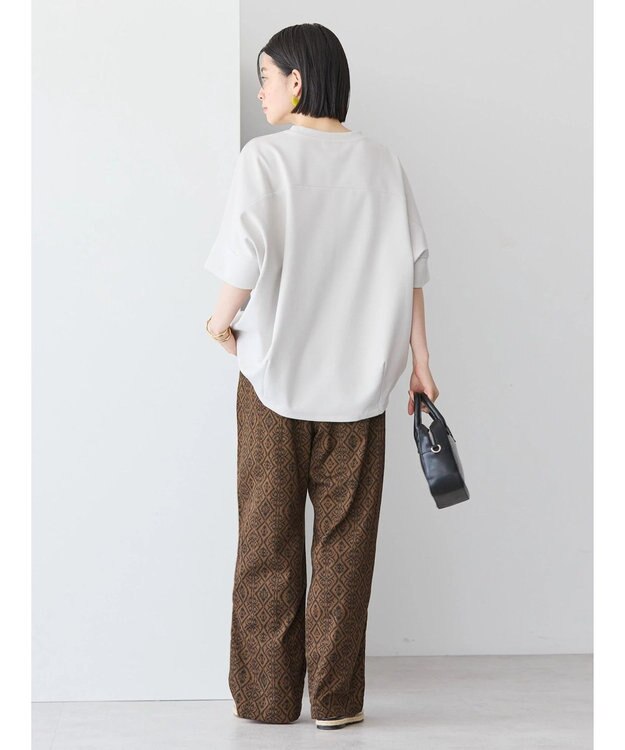 AMERICAN HOLIC 抗菌防臭＋接触冷感　コクーンカットプルオーバー Gray Beige