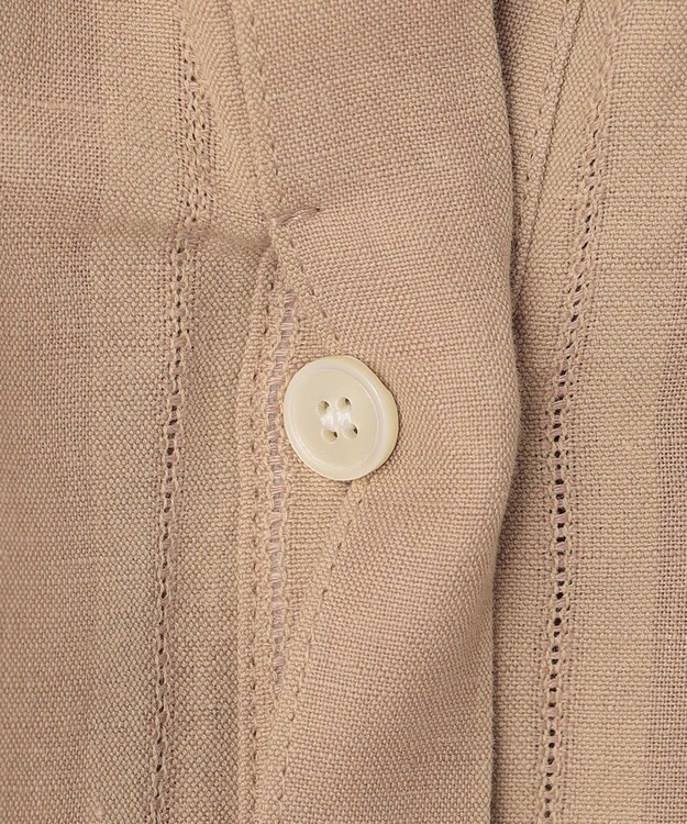 23区 S 【洗える】カラミストライプ ワンピース キャメル系