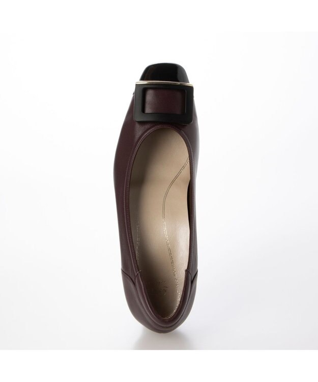 Riz raffinee <Riz raffinee>【３E】エナメルコンビバックルパンプス ワイン