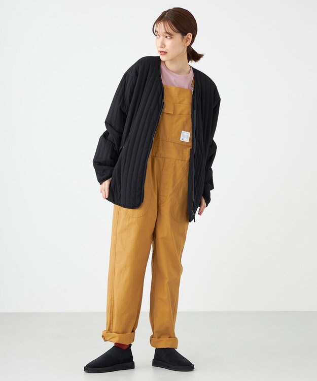 SHARE PARK LADIES 【UNISEX】キルティング蓄熱中綿 Ｖカーディガン（Mサイズ） ブラック