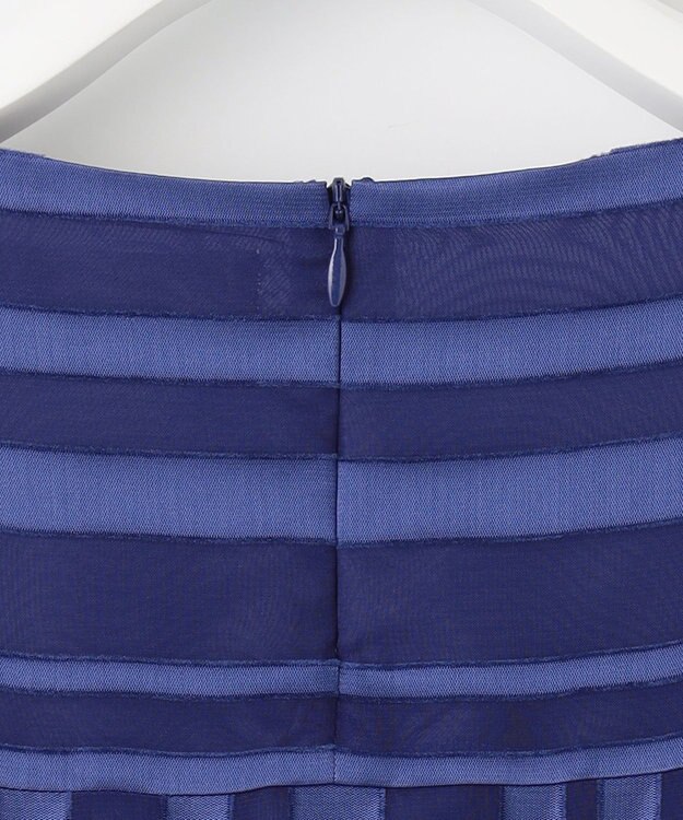 自由区 【XSサイズ～/洗える/セット可】オパールストライプ ブラウス ダルブルー系