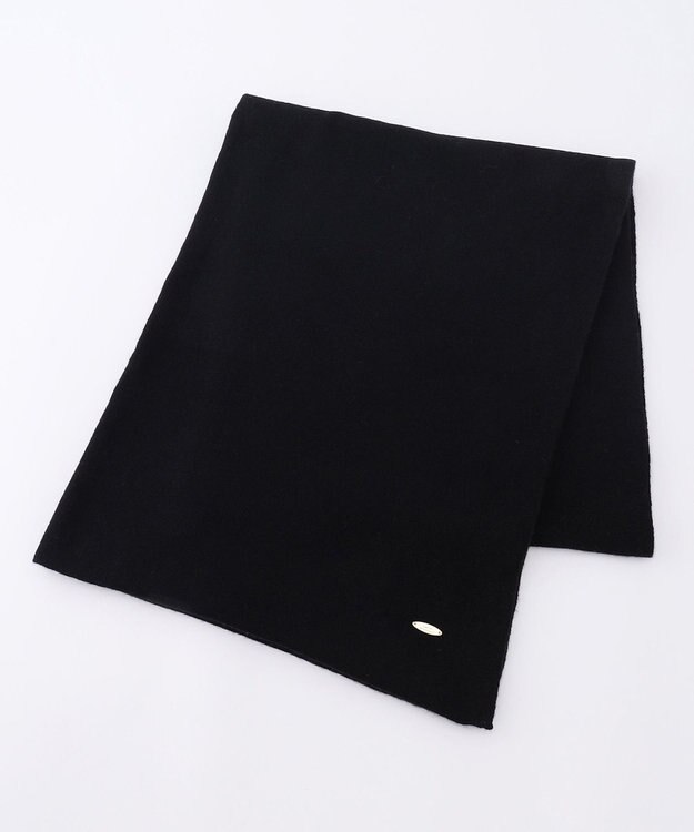 23区 ピュアカシミヤ ストール ブラック系