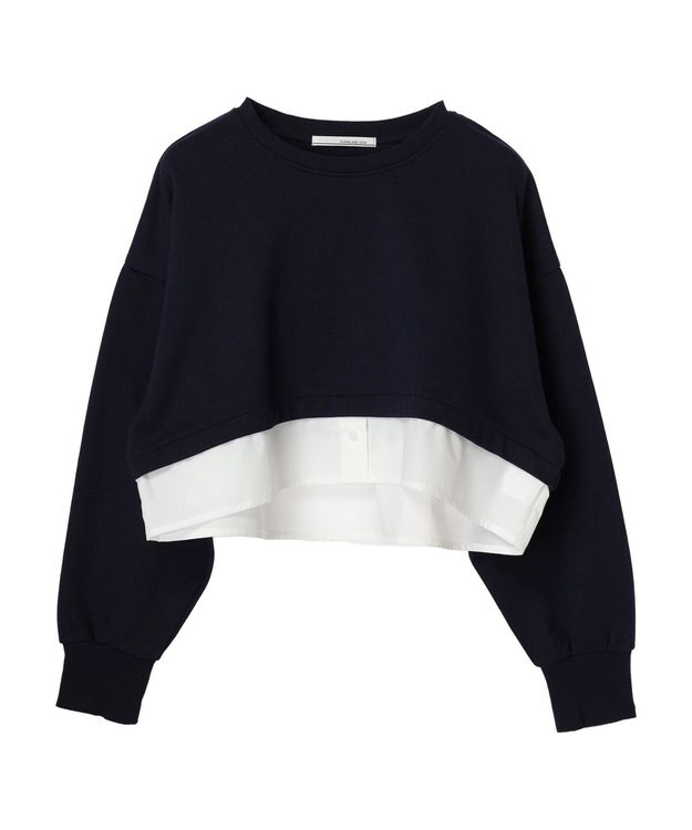 Green Parks ・ＥＬＥＮＣＡＲＥ　ＤＵＥレイヤードウラケプルオーバー Navy