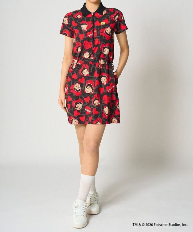 FILA GOLF／marie claire 【Loudmouth×Betty Boop™】ワンピース Scribble Hearts Penguin Dash Paisley Love Betty