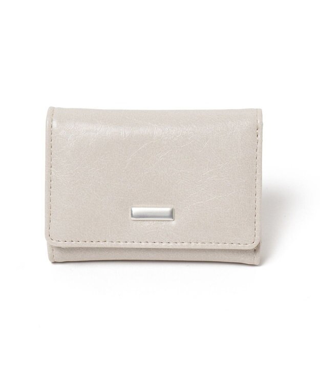 WEGO プレートフラップミニウォレット オフホワイト