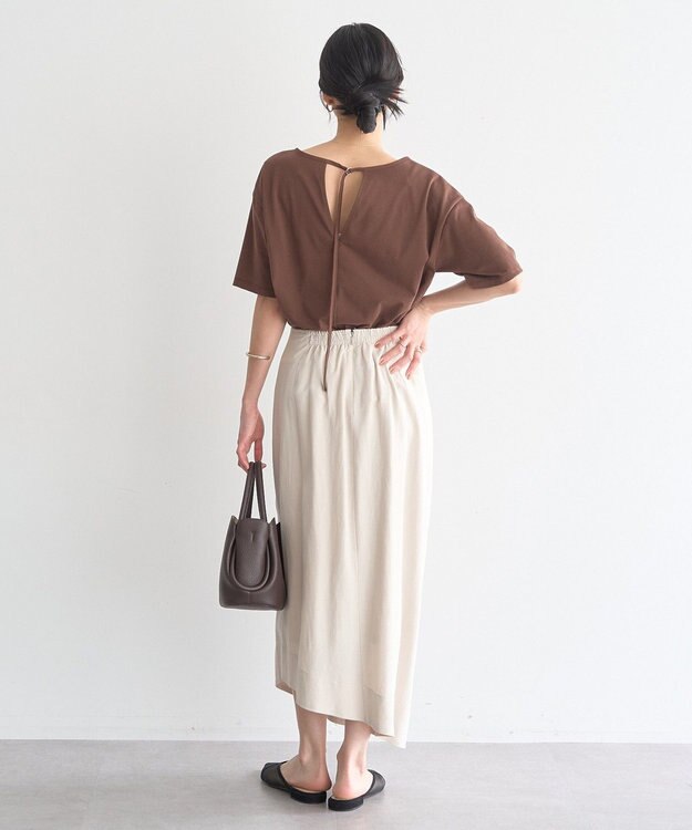 earth music&ecology バックデザインカットプルオーバー Brown